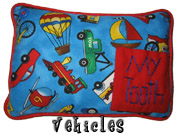 Vehicles Tooth Fairy Pillow with Pocket for Boys